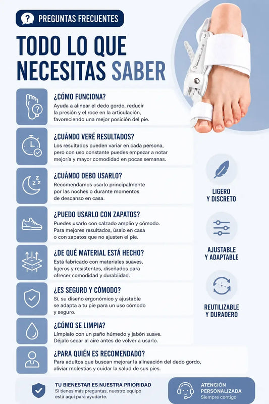 CORRECTOR ORTOPÉDICO DE JUANETES